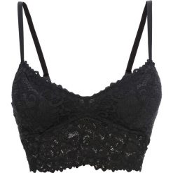 Biustonosz bralette: MUST HAVE bonprix czarny. Czarne biustonosze bonprix, w paski, z koronki. Za 54,99 zł.