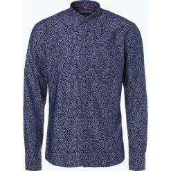 Koszule męskie na spinki: Eterna Slim Fit – Koszula męska łatwa w prasowaniu, niebieski