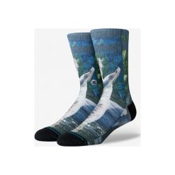 Stance Alberta Skarpetki Niebieski. Niebieskie skarpetki męskie Stance, bez wzorów, z elastanu. Za 76,95 zł.