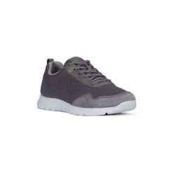 Buty Geox C9004 ERAST B. Szare trampki męskie Geox, bez wzorów, bez zapięcia. Za 333,82 zł.