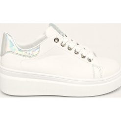 Answear - Buty Feel. Białe buty sportowe damskie ANSWEAR, bez wzorów, z gumy, sportowe. Za 119,90 zł.