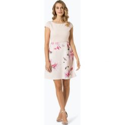 Comma - Sukienka damska, różowy. Różowe sukienki damskie comma, w kwiaty, eleganckie, bez kołnierzyka, bez rękawów. Za 299,95 zł.
