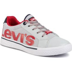 Sneakersy LEVI'S - VFUT0050T White Red 0079. Szare trampki chłopięce bez wzorów, z tworzywa sztucznego, na sznurówki. W wyprzedaży za 179,00 zł.