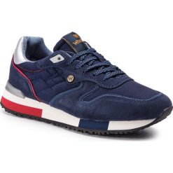 Sneakersy WRANGLER - Forest WM91050A Navy 016. Niebieskie sneakersy męskie marki Wrangler, na co dzień, bez wzorów, z zamszu, eleganckie, bez zapięcia. Za 329,00 zł.