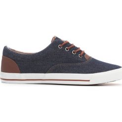 Granatowe Trampki Goal Oriented. Szare trampki męskie Born2be, bez wzorów, na sznurówki. Za 49,99 zł.