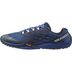 Merrell GLOVE 4 Obuwie do biegania Szlak blue. Niebieskie buty do biegania męskie Merrell, z gumy. Za 419,00 zł.