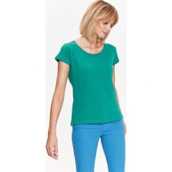 T-shirt damski na co dzień z krótkim rękawem. Zielone t-shirty damskie z bawełny. W wyprzedaży za 9,99 zł.