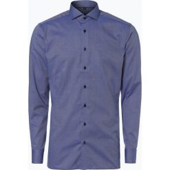 Koszule męskie na spinki: Eterna Slim Fit – Koszula męska niewymagająca prasowania, niebieski