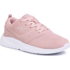 Sneakersy 4F - D4L20-OBDL201 56S. Różowe półbuty damskie 4f, ze skóry. Za 199,00 zł.