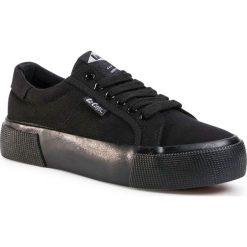 Tenisówki LEE COOPER - LCWL-20-31-024 Black. Czarne półbuty damskie Lee Cooper, bez wzorów, z materiału, bez obcasa, bez zapięcia. Za 119,00 zł.