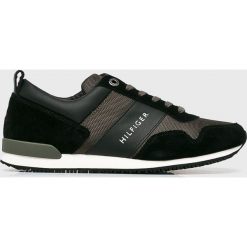 Tommy Hilfiger - Buty. Czarne buty sportowe męskie marki TOMMY HILFIGER, ze skóry, na sznurówki. Za 399,90 zł.