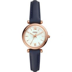 Zegarek FOSSIL - Carlie ES4502 Navy/Rose Gold. Niebieskie zegarki damskie marki Fossil, ze stali. Za 379,00 zł.