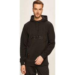 Adidas Originals - Bluza. Czarne bluzy męskie adidas Originals, s, z aplikacjami, z bawełny, z kapturem, bez rękawów, z kapturem. W wyprzedaży za 249,90 zł.