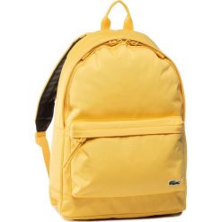 Plecak LACOSTE - Backpack NH2677NE Samoan Sun D46. Żółte plecaki męskie Lacoste, bez wzorów, z materiału, sportowe. Za 399,00 zł.