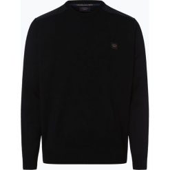 Paul & Shark - Sweter męski, niebieski. Niebieskie swetry męskie Paul & Shark, m, z aplikacjami, bez kołnierzyka, bez kaptura. Za 799,95 zł.