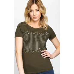 T-shirty damskie: Khaki T-shirt Hidden Truth