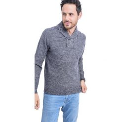 Sweter w kolorze granatowym. Niebieskie swetry męskie William de Faye, m, bez wzorów, z kaszmiru, bez kołnierzyka, bez kaptura. W wyprzedaży za 159,95 zł.