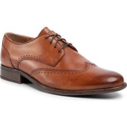 Półbuty LASOCKI FOR MEN - MB-KRIS-13 Brown. Pomarańczowe buty wizytowe męskie Lasocki For Men, ze skóry, bez zapięcia. Za 199,99 zł.