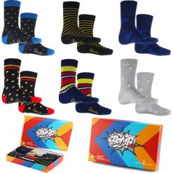 BOMB Socks Orlovski 6pak Mix1. Skarpetki męskie Edward Orlovski, bez wzorów, z elastanu. Za 49,00 zł.
