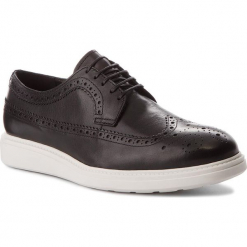 Półbuty VAGABOND - Zack 4375-001-20 Black. Czarne derby męskie Vagabond, z materiału. W wyprzedaży za 369,00 zł.