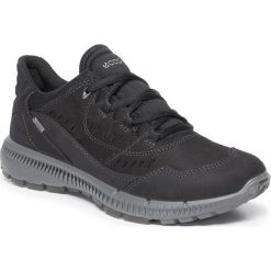 Półbuty ECCO - Terrawalk GORE-TEX 87051351052 Black/Black. Czarne półbuty damskie ecco, bez wzorów, ze skóry, sportowe, na niskim obcasie, bez zapięcia. W wyprzedaży za 369,00 zł.