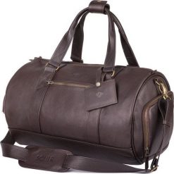 SKÓRZANA MĘSKA TORBA WEEKENDOWA SOLIER MORGAN BRĄZOWA. Pomarańczowe torby męskie skórzane Solier, w paski, ze skóry, eleganckie. Za 669,00 zł.
