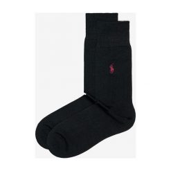 Polo Ralph Lauren 2-pack Skarpetki Czarny. Czarne skarpetki męskie Polo Ralph Lauren, z haftami, z elastanu. Za 102,95 zł.