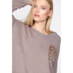 Swetry damskie: Khaki Sweter Gentle