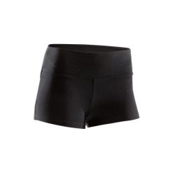 Szorty do tańca nowoczesnego damskie czarne. Czarne spodenki sportowe damskie DOMYOS, xs, bez wzorów, z elastanu, street, krótkie, na fitness i siłownię. Za 24,99 zł.