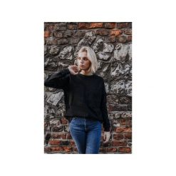 Bluza Basic Pockets Black. Czarne bluzy damskie Hello rabbit, bez wzorów, z jeansu, bez rękawów, bez kaptura. Za 249,00 zł.
