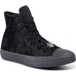 Trampki CONVERSE - Ctas Hi 563723C Black/Silver/White. Czarne półbuty damskie Converse, na co dzień, bez wzorów, z gumy, bez obcasa, na płaskiej podeszwie, bez zapięcia. W wyprzedaży za 279,00 zł.