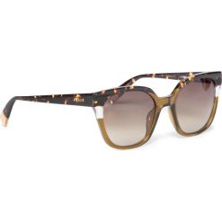 Okulary przeciwsłoneczne FURLA - Sunglasses SFU401 401FFS5-RE0000-HLC00-4-401-20-CN-P Havana/Salvia c. Pomarańczowe okulary przeciwsłoneczne damskie Furla. Za 789,00 zł.