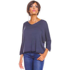 Sweter "Sisi" w kolorze morskim. Niebieskie swetry klasyczne damskie marki So Cachemire, s, z kaszmiru. W wyprzedaży za 165,95 zł.