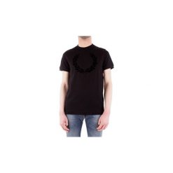 T-shirty z krótkim rękawem Fred Perry M5591. Czarne t-shirty męskie Fred Perry, s, bez wzorów, bez kołnierzyka, krótkie. Za 368,82 zł.
