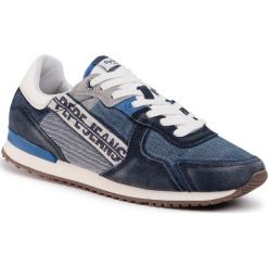 Sneakersy PEPE JEANS - Tinker Denim Tape PMS30623 Dark Denim 559. Niebieskie sneakersy męskie Pepe Jeans, bez zapięcia. W wyprzedaży za 269,00 zł.