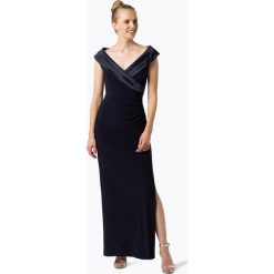 LAUREN RALPH LAUREN - Damska sukienka wieczorowa – Leonetta, niebieski. Niebieskie sukienki damskie Lauren Ralph Lauren, xl, bez wzorów, z satyny, wizytowe, bez kołnierzyka, bez rękawów. Za 799,95 zł.