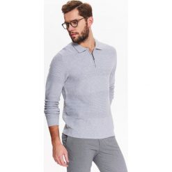 Golfy męskie: SWETER DŁUGI RĘKAW MĘSKI Z ZAMKIEM