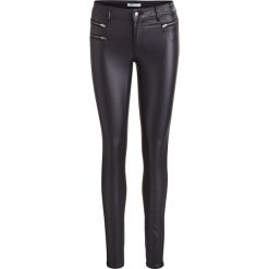 Vila VICOMMIT ZIP COATED Jeans Skinny Fit black. Czarne rurki damskie Vila. Za 199,00 zł.