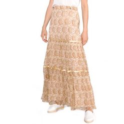 TWINSET Spódnica Złoty Beżowy. Żółte spódniczki damskie Twinset, xs, bez wzorów, z jedwabiu. Za 1579,95 zł.