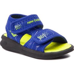 Sandały NEW BALANCE - K2031BLY Blue/Yellow. Niebieskie sandały chłopięce New Balance, ze skóry ekologicznej, bez zapięcia. W wyprzedaży za 79,00 zł.