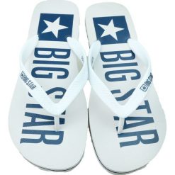 Japonki męskie BIG STAR DD174673,Kolor biały. Białe klapki męskie BIG STAR, bez wzorów. Za 44,99 zł.