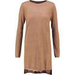 Sukienki: Cortefiel Sukienka dzianinowa beige/camel