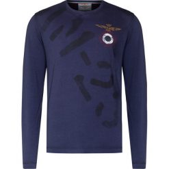 T-shirt AERONAUTICA MILITARE. Szare t-shirty męskie s, z bawełny, z okrągłym kołnierzem, długie. W wyprzedaży za 308,00 zł.