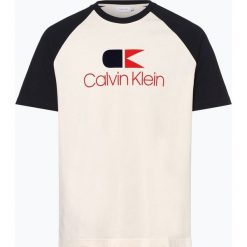 Calvin Klein - T-shirt męski, niebieski. Niebieskie t-shirty męskie s, z nadrukiem, z bawełny. Za 139,95 zł.