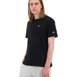 CHAMPION CREWNECK > 212974-KK001. Koszulki męskie Champion, xxl, z haftami, z bawełny, klasyczne, z klasycznym kołnierzykiem, z krótkim rękawem, krótkie. Za 189,99 zł.