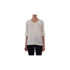 T-shirty z krótkim rękawem Manila Grace CLARA0. Białe t-shirty damskie marki Manila Grace, bez wzorów, bez kołnierzyka. Za 746,53 zł.
