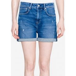 Pepe Jeans Mary Szorty Niebieski. Niebieskie szorty damskie Pepe Jeans, bez wzorów, z elastanu. Za 283,95 zł.