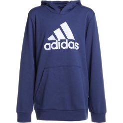 Adidas Performance LOGO HOOD Bluza z kapturem dark blue/white. Niebieskie bluzy męskie adidas Performance, z bawełny, z kapturem. W wyprzedaży za 143,65 zł.