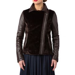 Kurtka damska. Kurtki damskie Wittchen, s, bez wzorów, ze skóry, eleganckie, bez kaptura. W wyprzedaży za 749,90 zł.