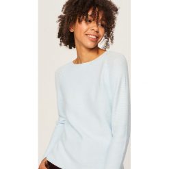 Sweter - Niebieski. Niebieskie swetry klasyczne damskie Reserved, l. Za 69,99 zł.